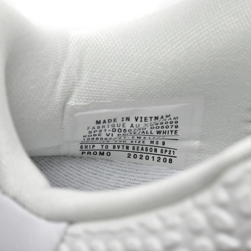 Nike Zoom Kobe VI PE White Sneaker    S96904-100 - PerfectKickZ