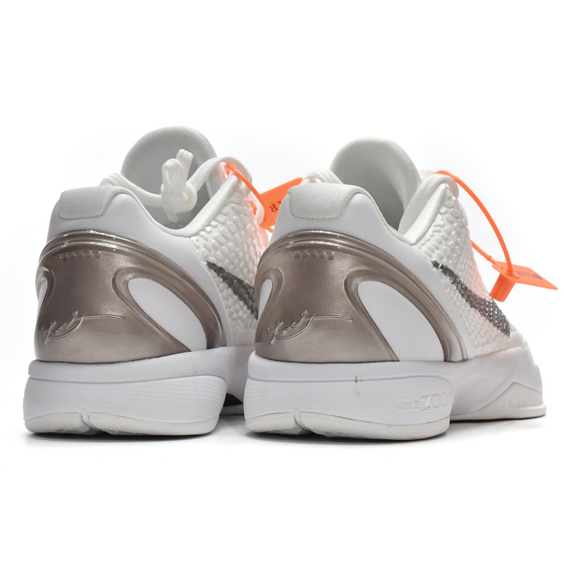 Nike Zoom Kobe VI PE White Sneaker    S96904-100 - PerfectKickZ