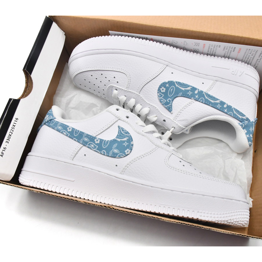 Nike Air Force 1 Low Blue Paisley Sneaker   DH4406-100 - PerfectKickZ