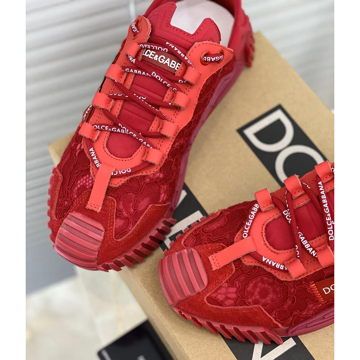 Dolce & Gabbana NS1 Slip On Sneakers In Mixed Materials  - PerfectKickZ