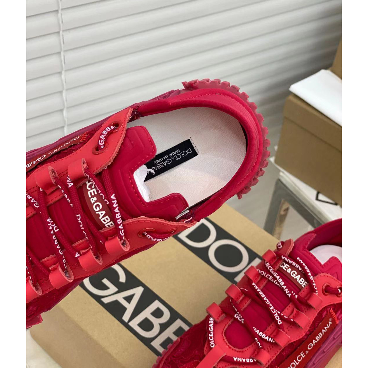 Dolce & Gabbana NS1 Slip On Sneakers In Mixed Materials  - PerfectKickZ