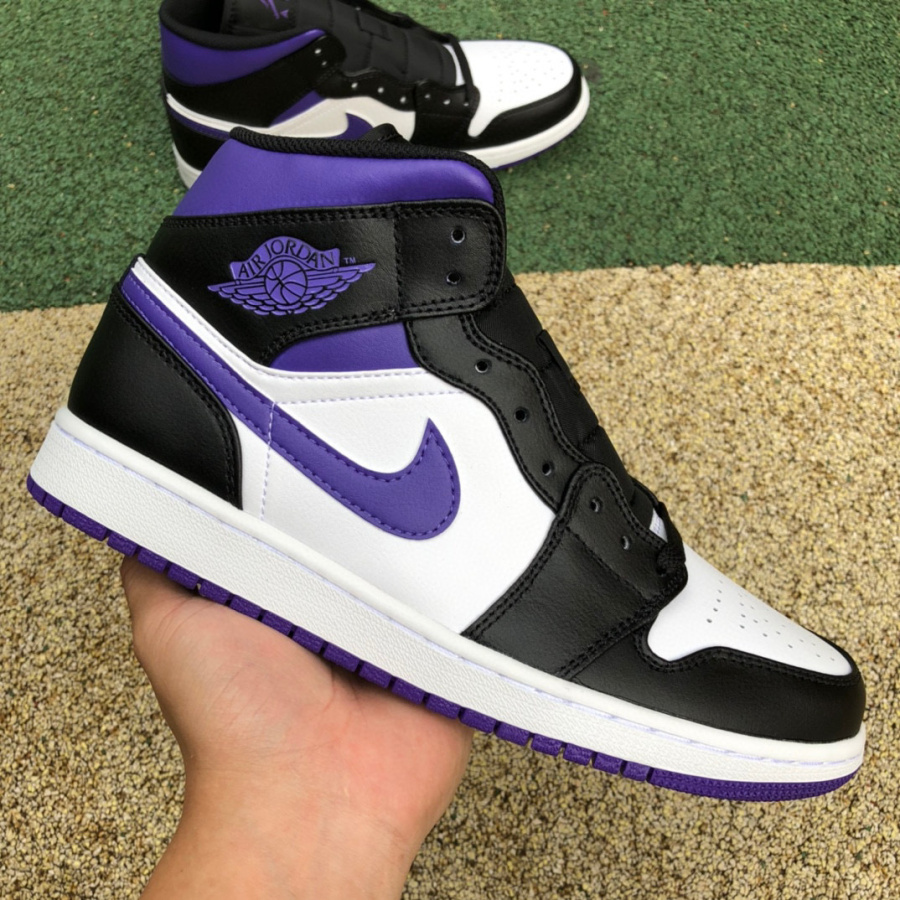 Air Jordan 1 Mid AJ1 Sneaker  554724-095 - PerfectKickZ