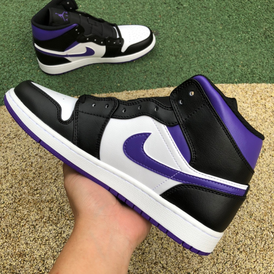 Air Jordan 1 Mid AJ1 Sneaker  554724-095 - PerfectKickZ