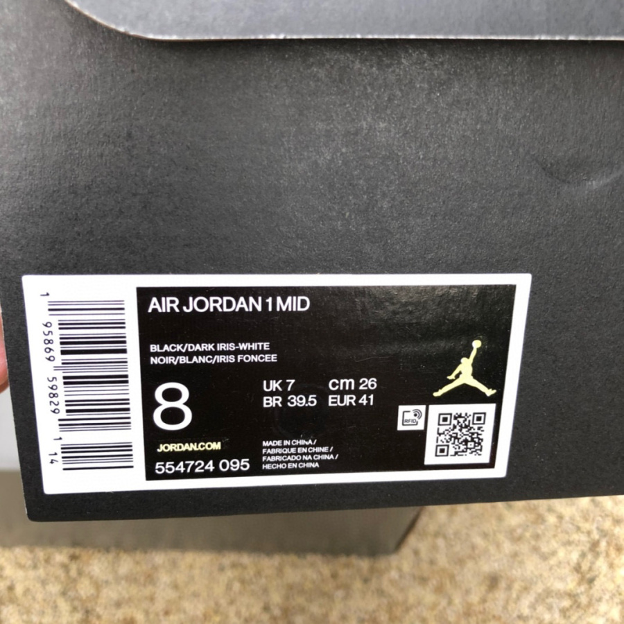 Air Jordan 1 Mid AJ1 Sneaker  554724-095 - PerfectKickZ