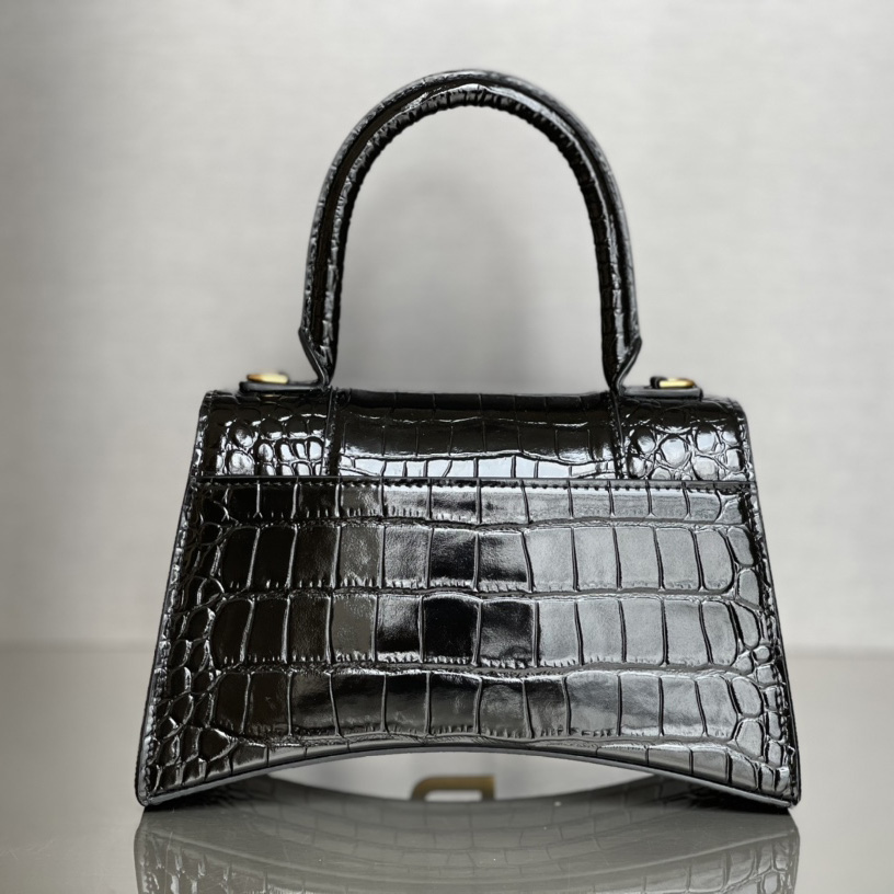 Balenciaga Hourglass Small Handbag In Black  - PerfectKickZ