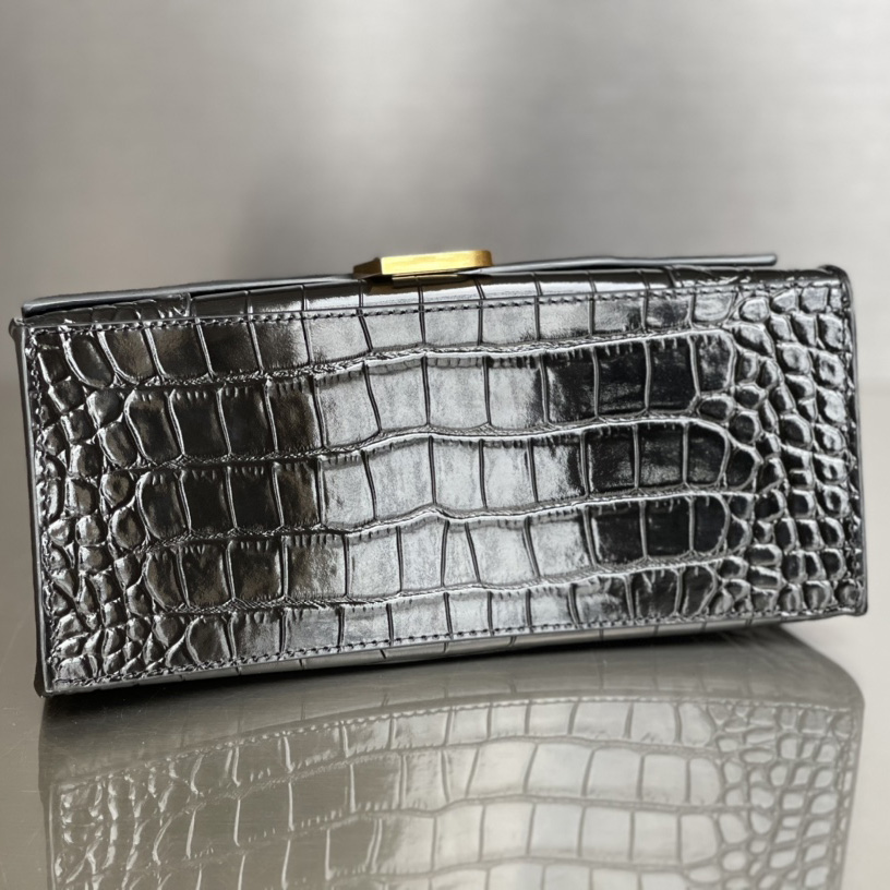 Balenciaga Hourglass Small Handbag In Black  - PerfectKickZ
