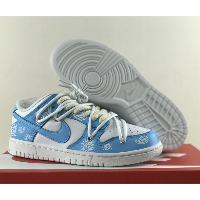 Nike SB Dunk Low Lot"Blue/White Paisleye" Sneaker    DD1503-109 - PerfectKickZ