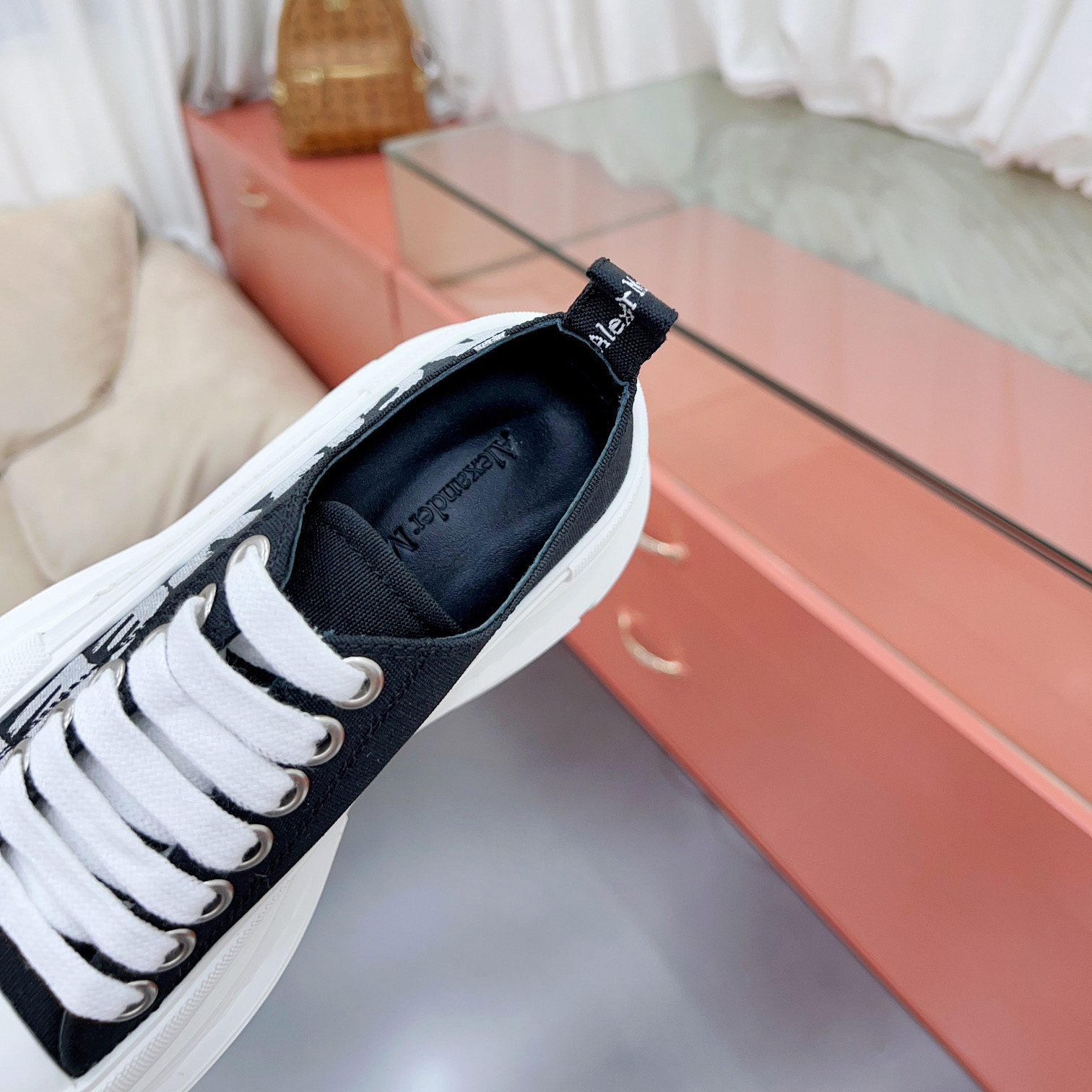 Alexander Mqueen Tread Slick Lace-up In Black - PerfectKickZ