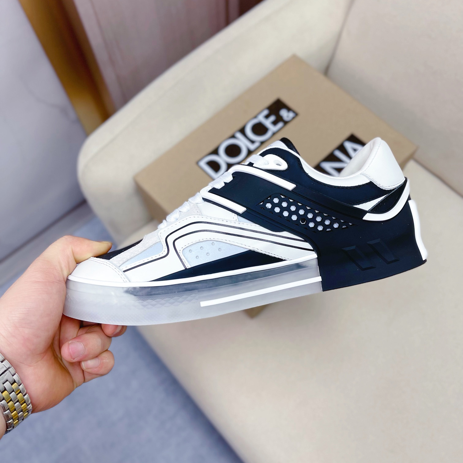 Dolce & Gabbana Calfskin Custom 2.Zero Sneakers - PerfectKickZ
