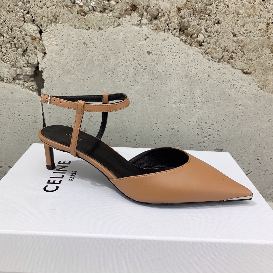 Celine Kitten With Metal Toe In Calfskin - PerfectKickZ