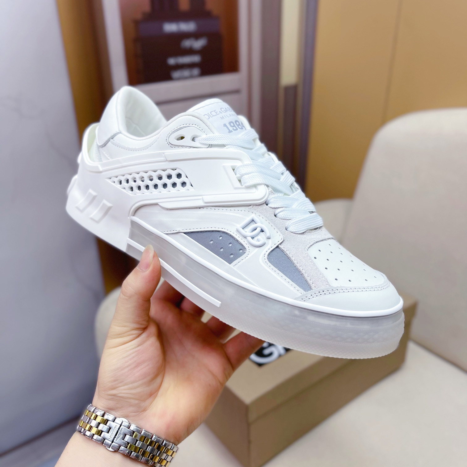 Dolce & Gabbana Calfskin Custom 2.Zero Sneakers - PerfectKickZ