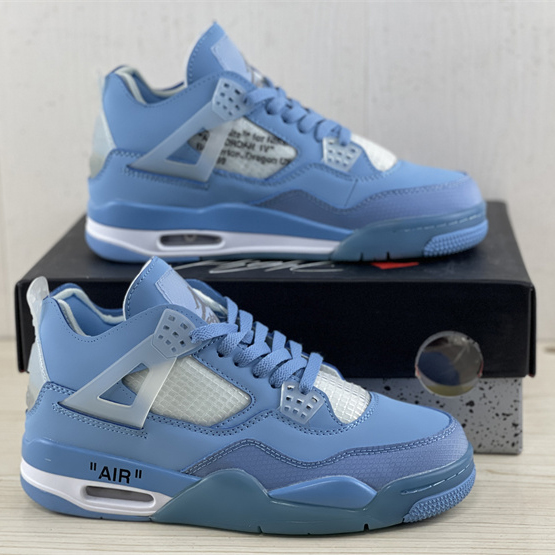 Off White x Air Jordan 4 Sneakers  - PerfectKickZ