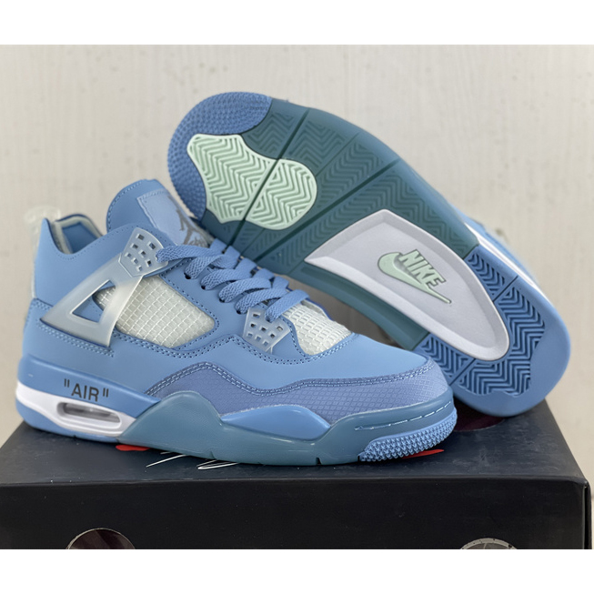 Off White x Air Jordan 4 Sneakers  - PerfectKickZ