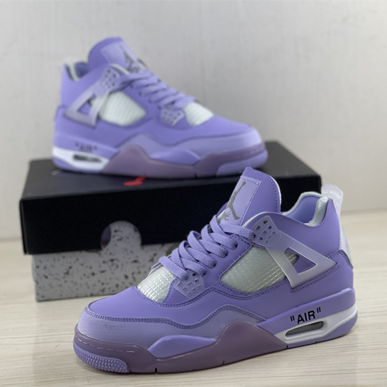 Off White x Air Jordan 4 Sneakers  - PerfectKickZ