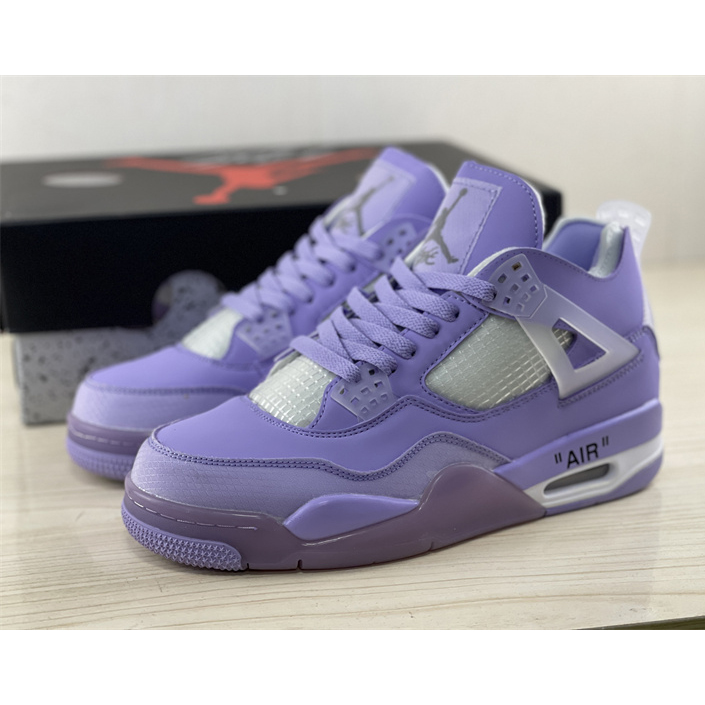 Off White x Air Jordan 4 Sneakers  - PerfectKickZ