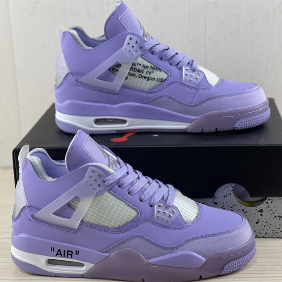 Off White x Air Jordan 4 Sneakers  - PerfectKickZ