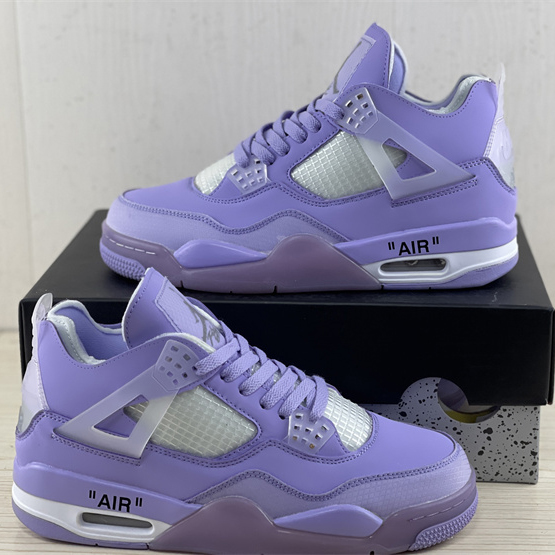 Off White x Air Jordan 4 Sneakers  - PerfectKickZ