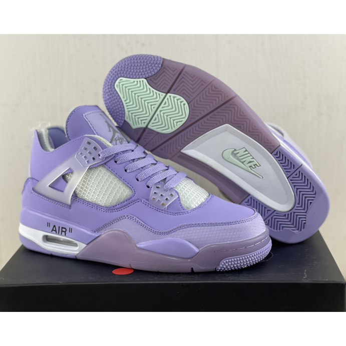 Off White x Air Jordan 4 Sneakers  - PerfectKickZ
