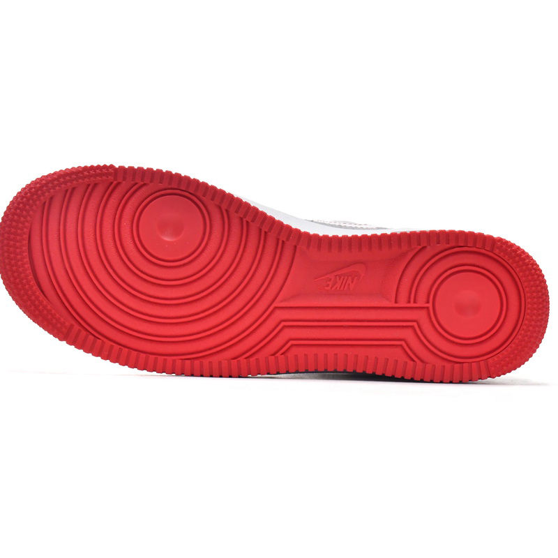 Nike Air Force 1 Low Contrast Stitch Red Sneaker   CV1724-100  - PerfectKickZ