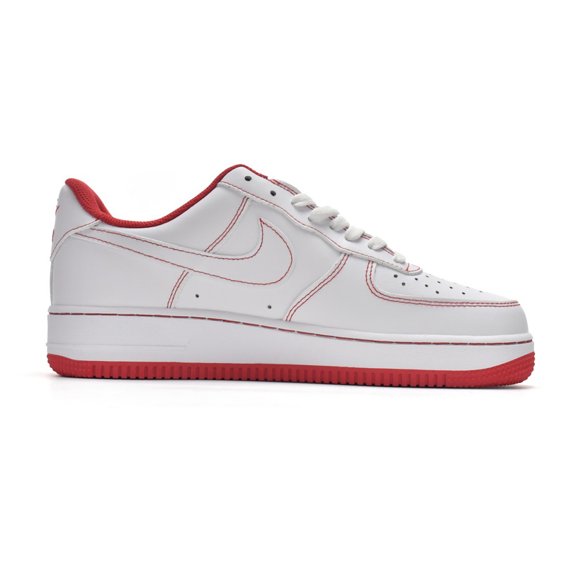 Nike Air Force 1 Low Contrast Stitch Red Sneaker   CV1724-100  - PerfectKickZ