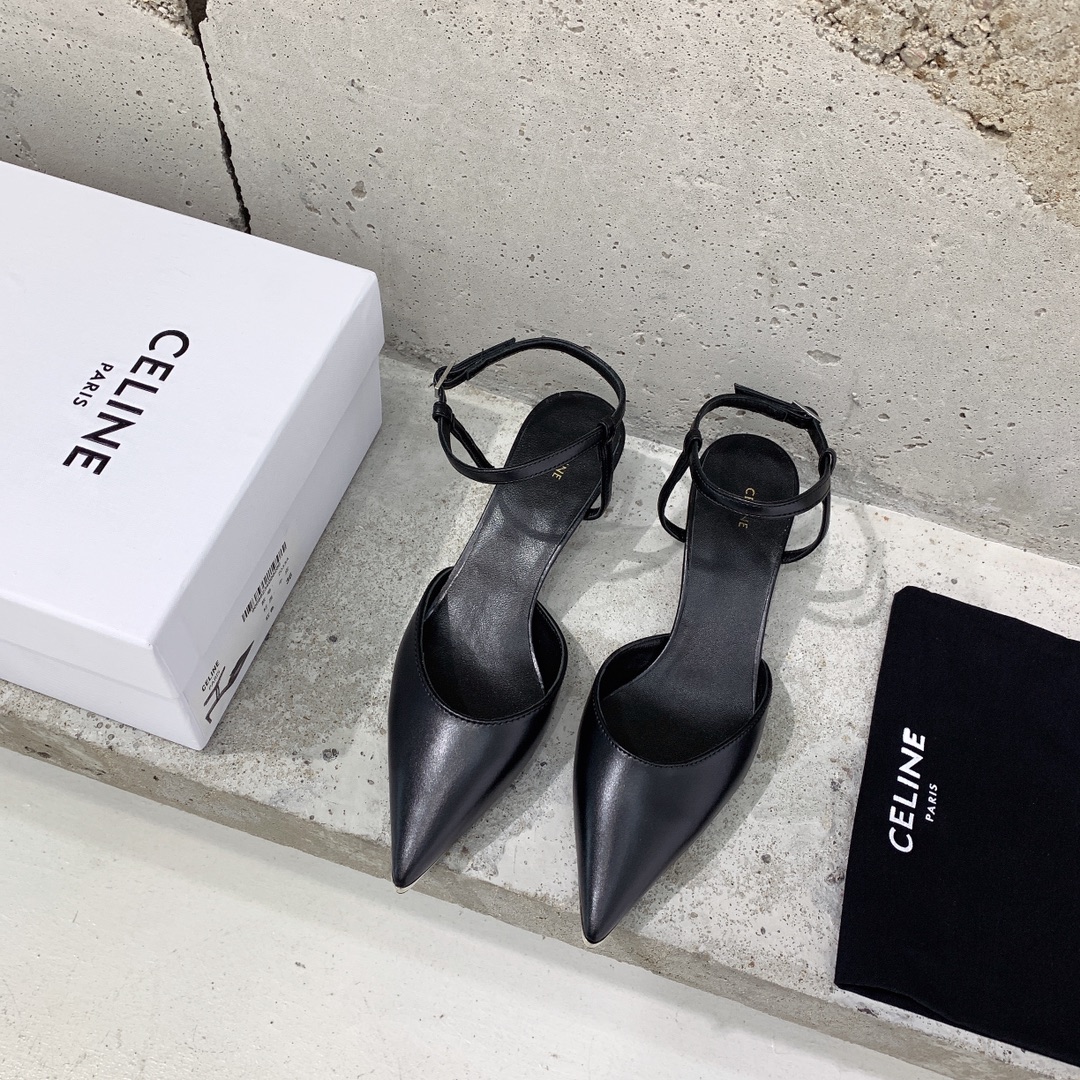 Celine Kitten With Metal Toe In Calfskin - PerfectKickZ