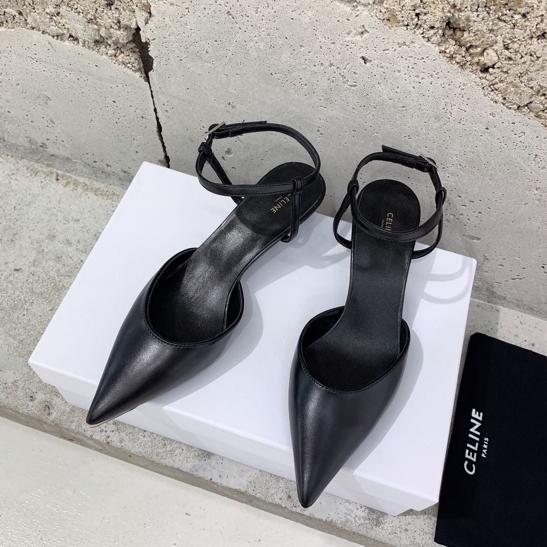 Celine Kitten With Metal Toe In Calfskin - PerfectKickZ