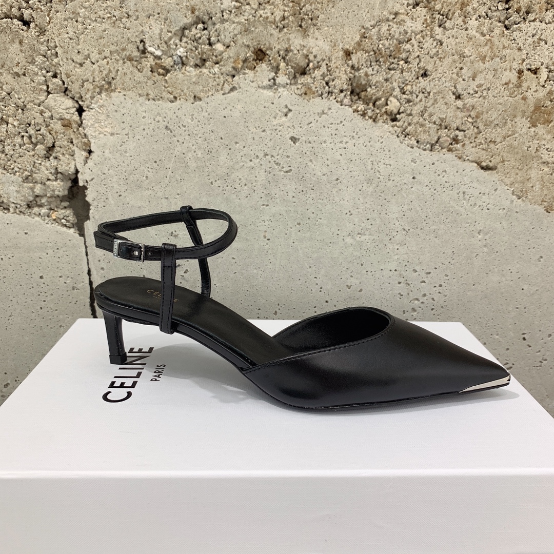 Celine Kitten With Metal Toe In Calfskin - PerfectKickZ