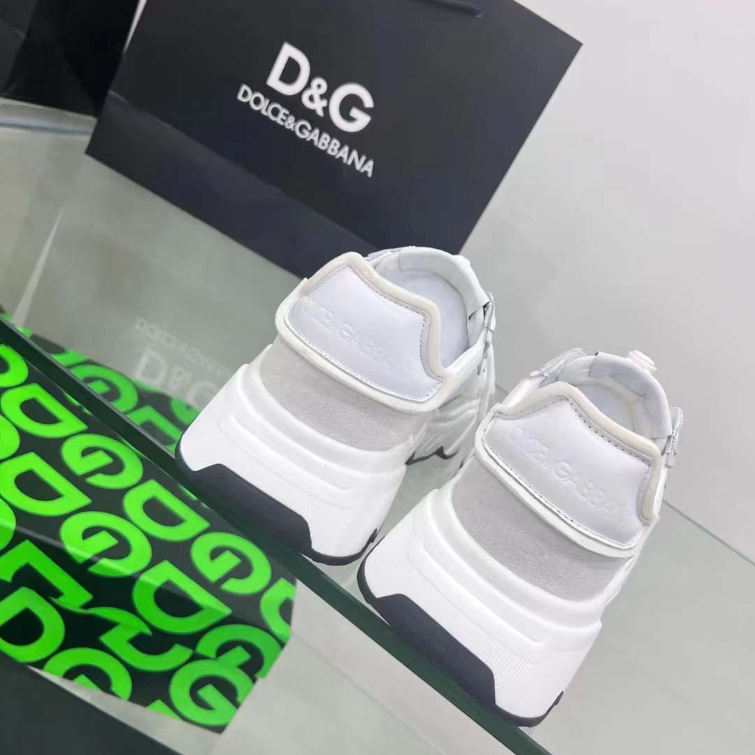 Dolce & Gabbana Mixed-Material Daymaster Sneakers - PerfectKickZ