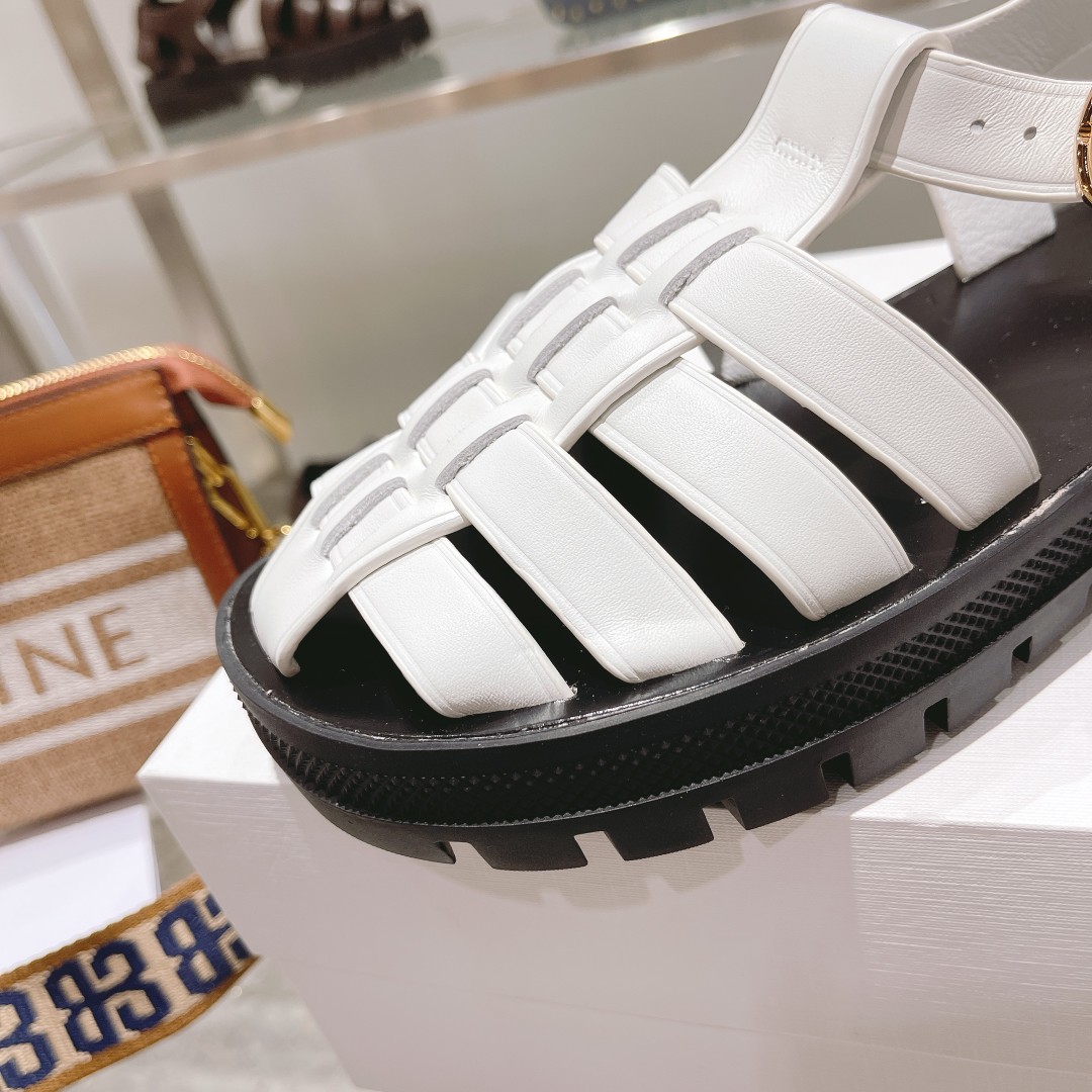 Celine Clea Chunky Sandal  In Calfskin - PerfectKickZ