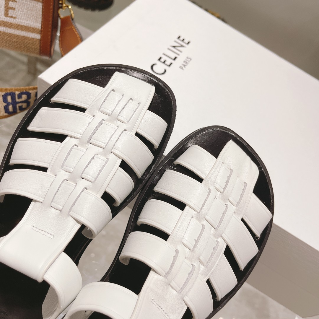 Celine Clea Chunky Sandal  In Calfskin - PerfectKickZ