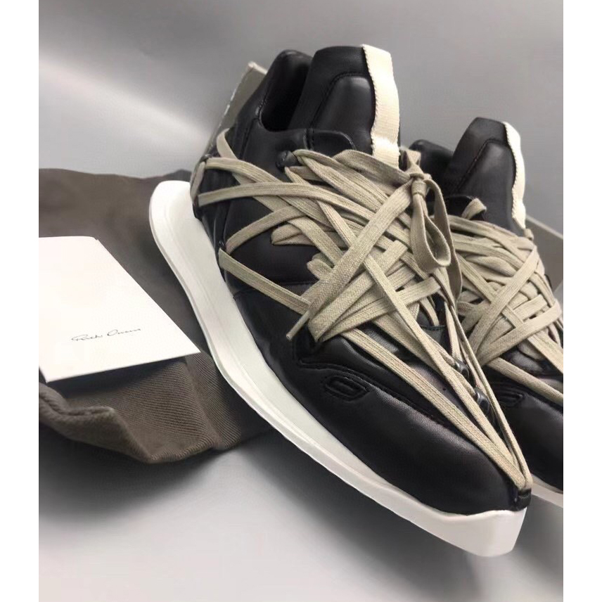 Rick Owens Mega Lace Runner Sneakers - PerfectKickZ