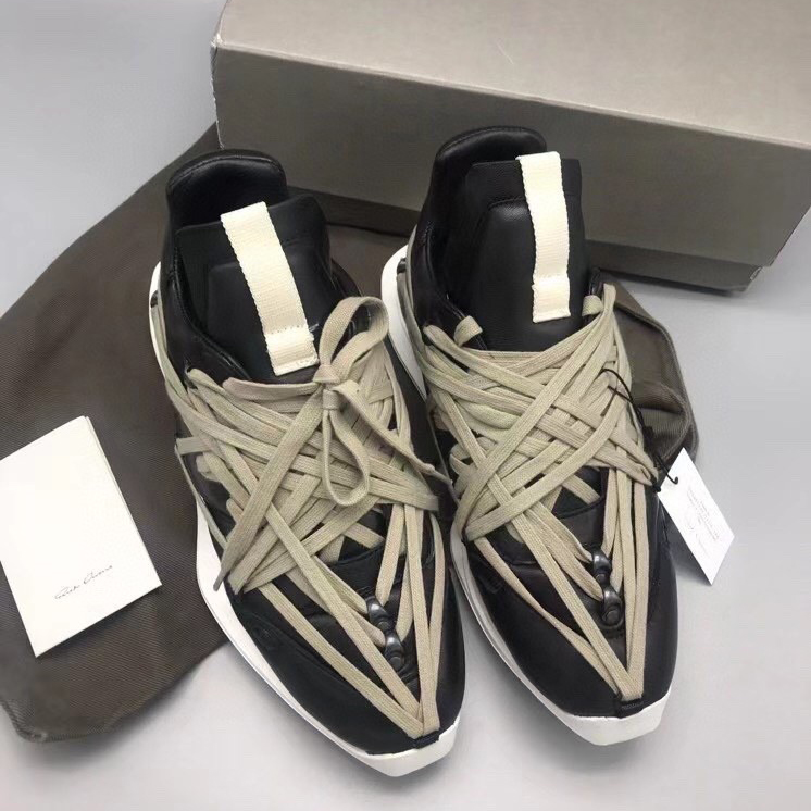 Rick Owens Mega Lace Runner Sneakers - PerfectKickZ