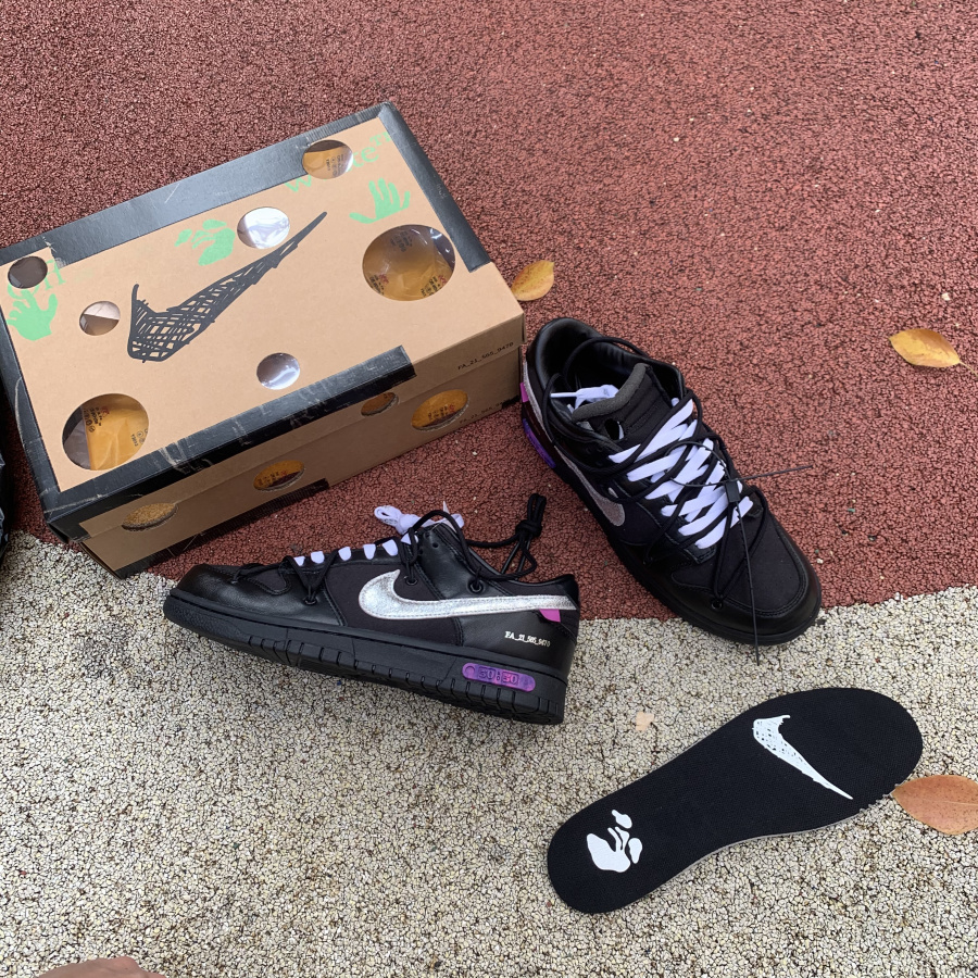 Nike Dunk Low Off-White Lot 50  Sneaker     DM1602-001 - PerfectKickZ