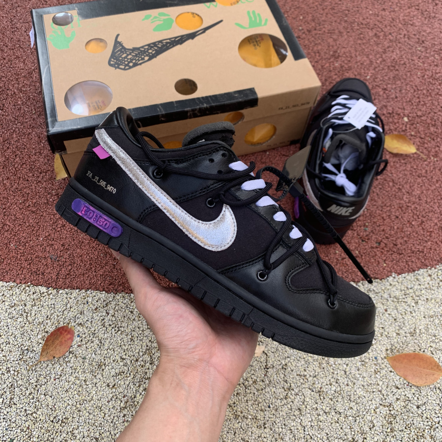 Nike Dunk Low Off-White Lot 50  Sneaker     DM1602-001 - PerfectKickZ