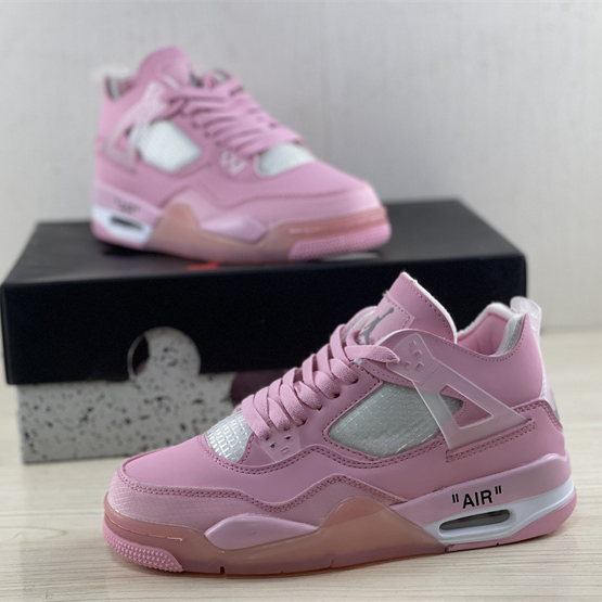 Off White x Air Jordan 4 Sneakers  - PerfectKickZ