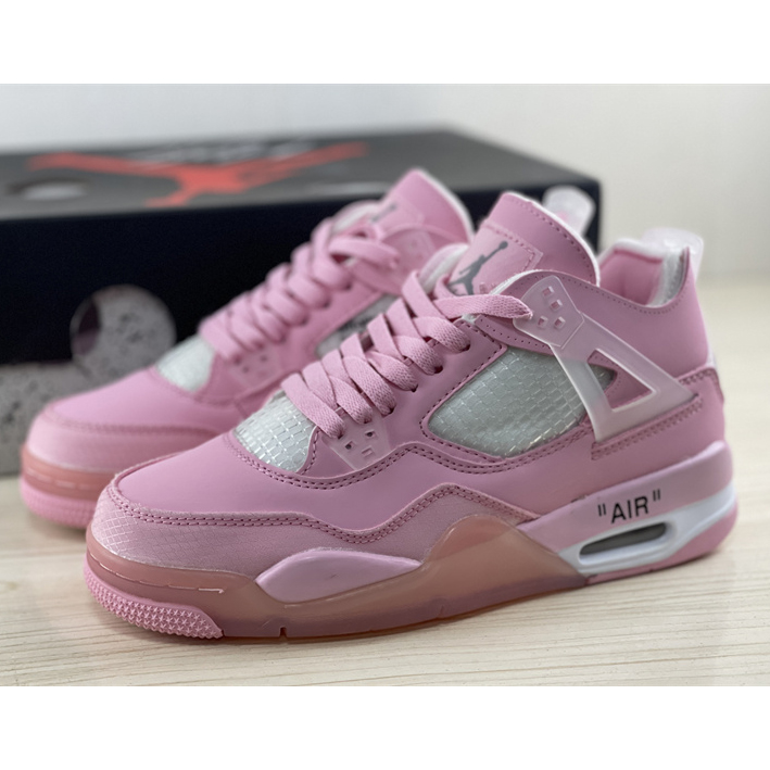 Off White x Air Jordan 4 Sneakers  - PerfectKickZ