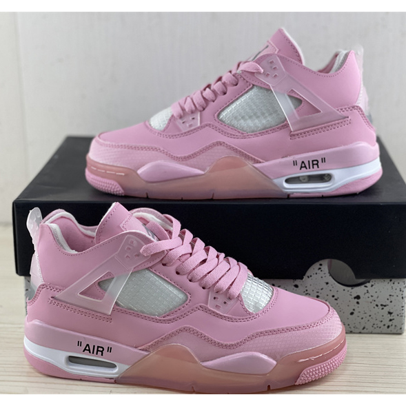 Off White x Air Jordan 4 Sneakers  - PerfectKickZ