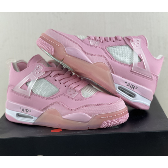 Off White x Air Jordan 4 Sneakers  - PerfectKickZ
