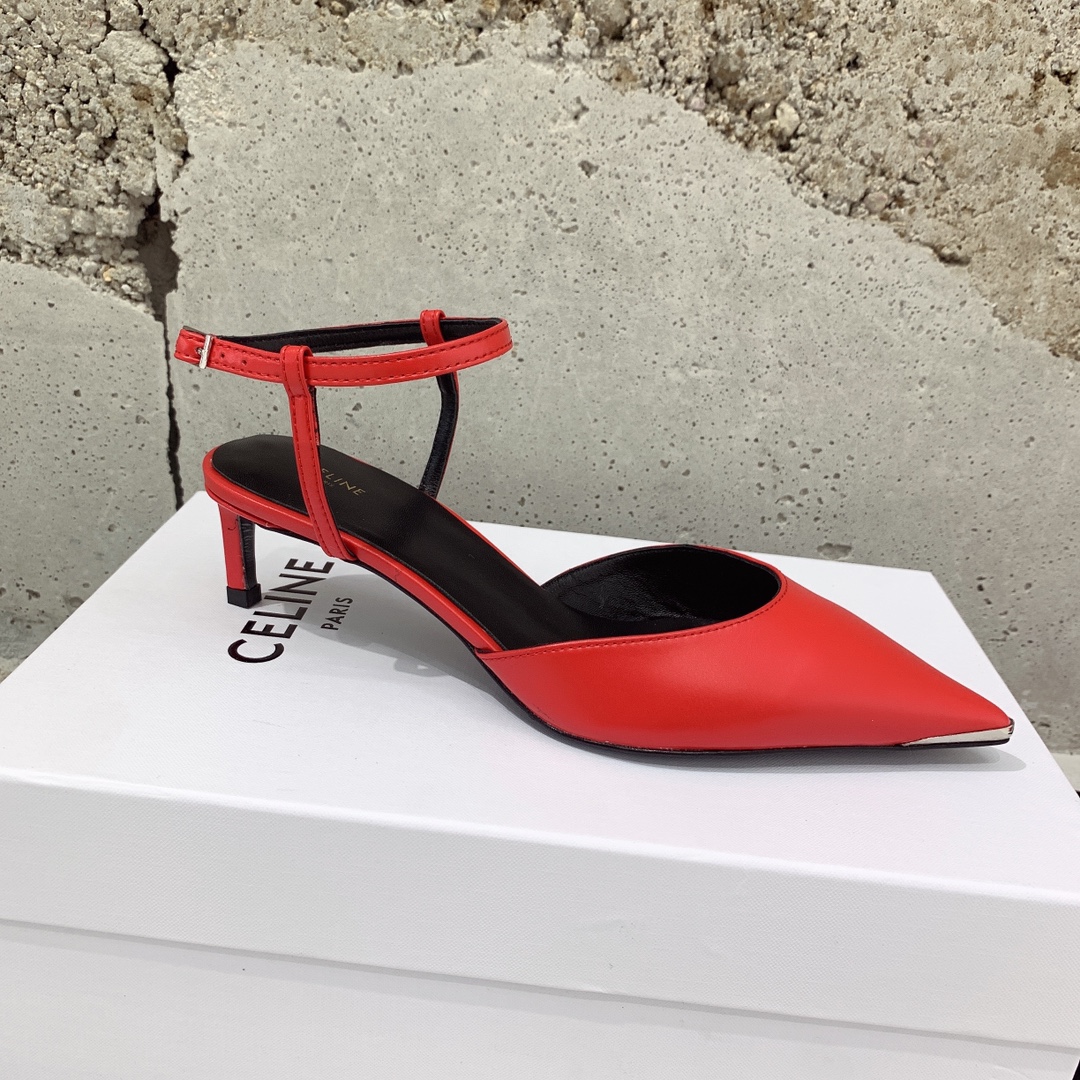 Celine Kitten With Metal Toe In Calfskin - PerfectKickZ