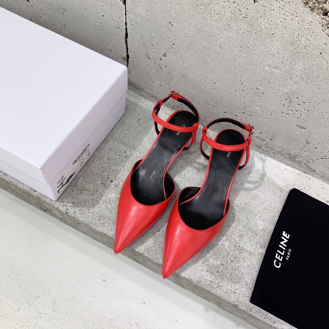 Celine Kitten With Metal Toe In Calfskin - PerfectKickZ