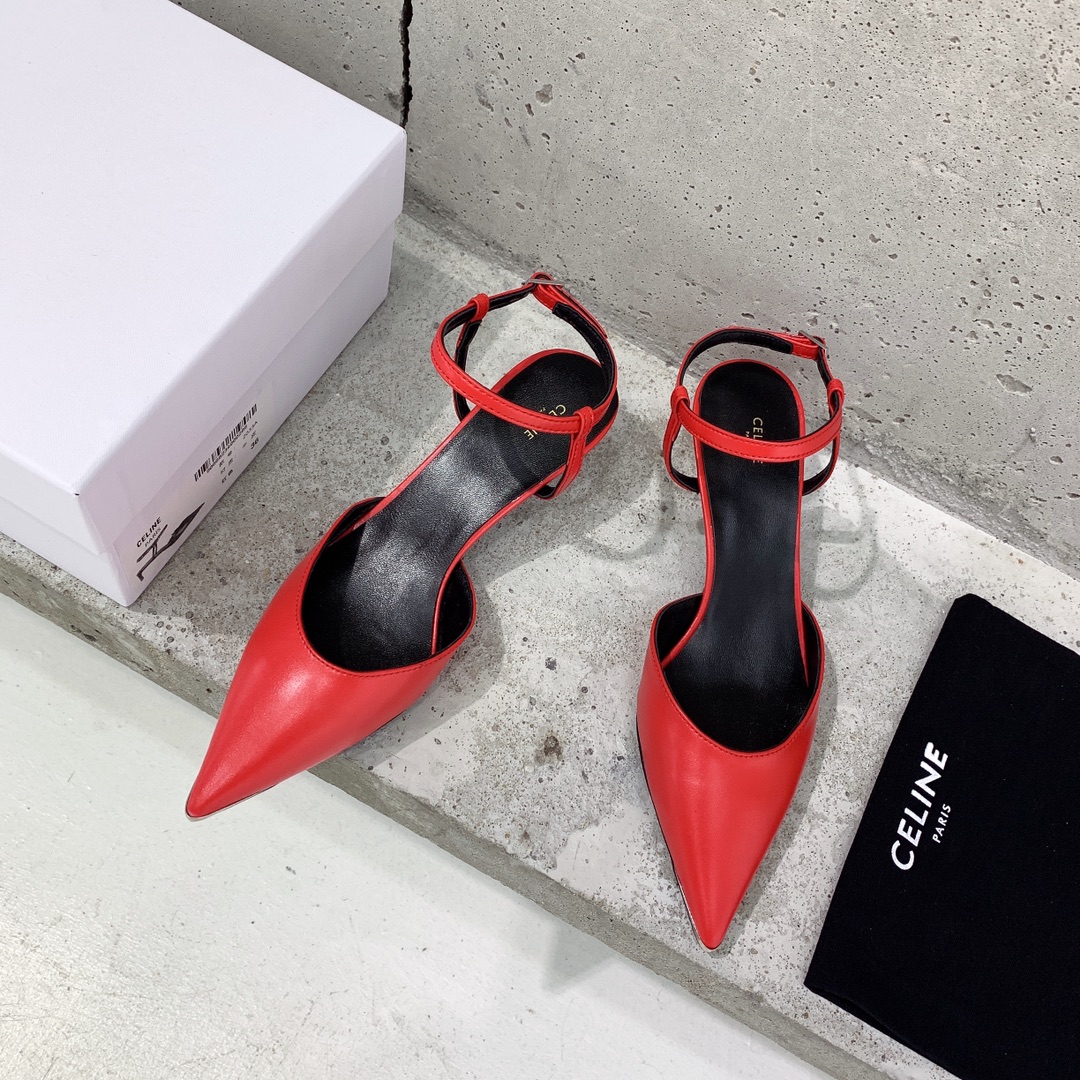 Celine Kitten With Metal Toe In Calfskin - PerfectKickZ