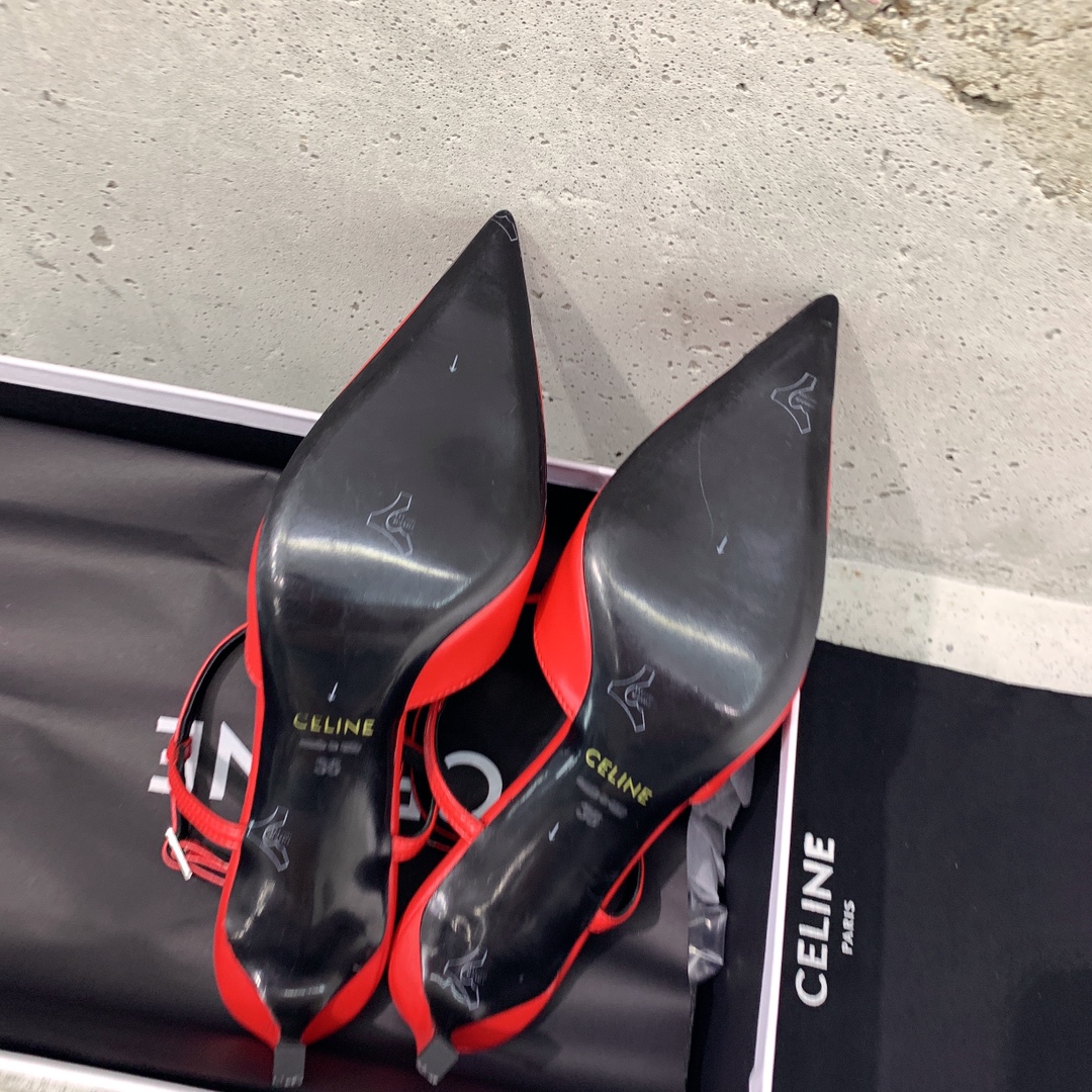 Celine Kitten With Metal Toe In Calfskin - PerfectKickZ