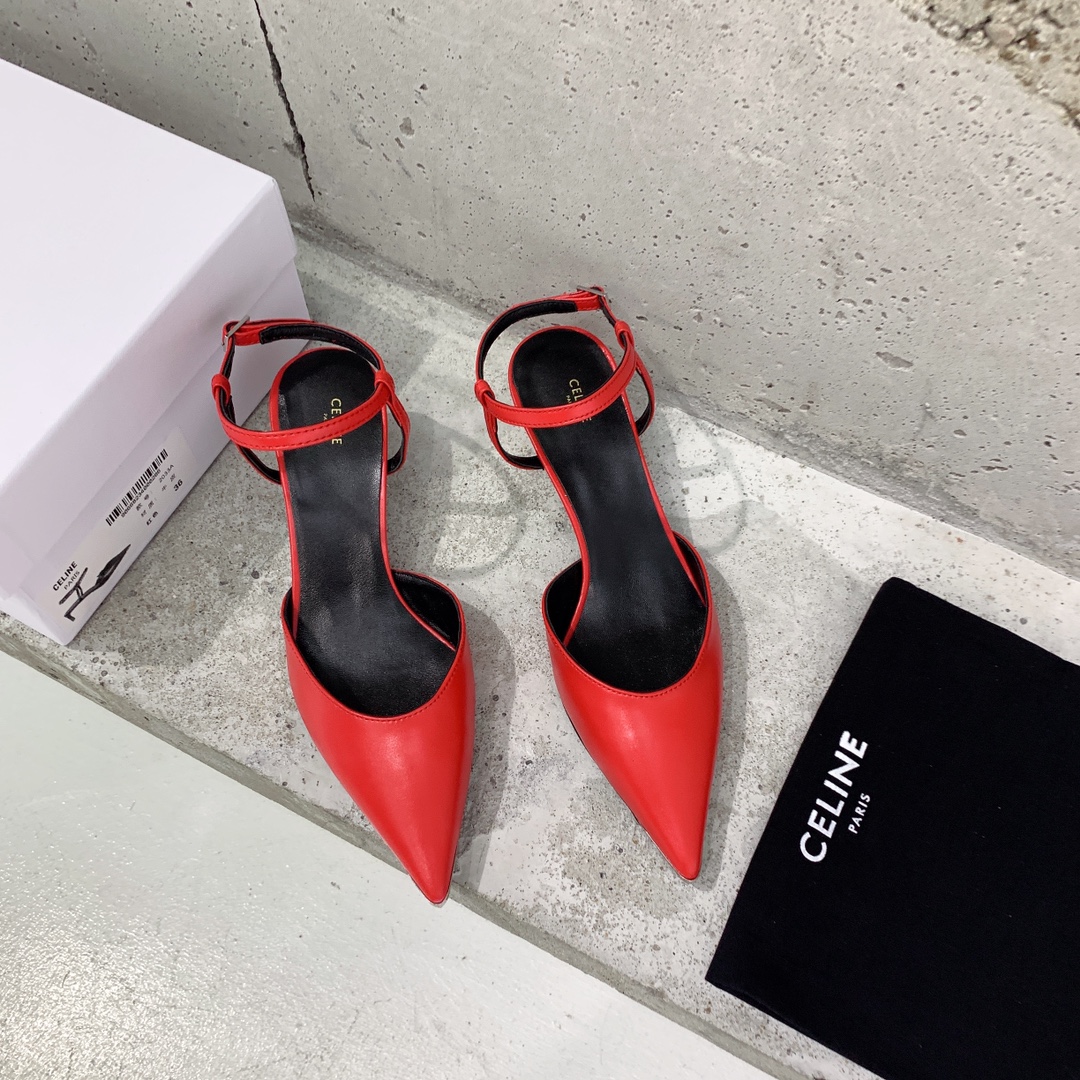 Celine Kitten With Metal Toe In Calfskin - PerfectKickZ