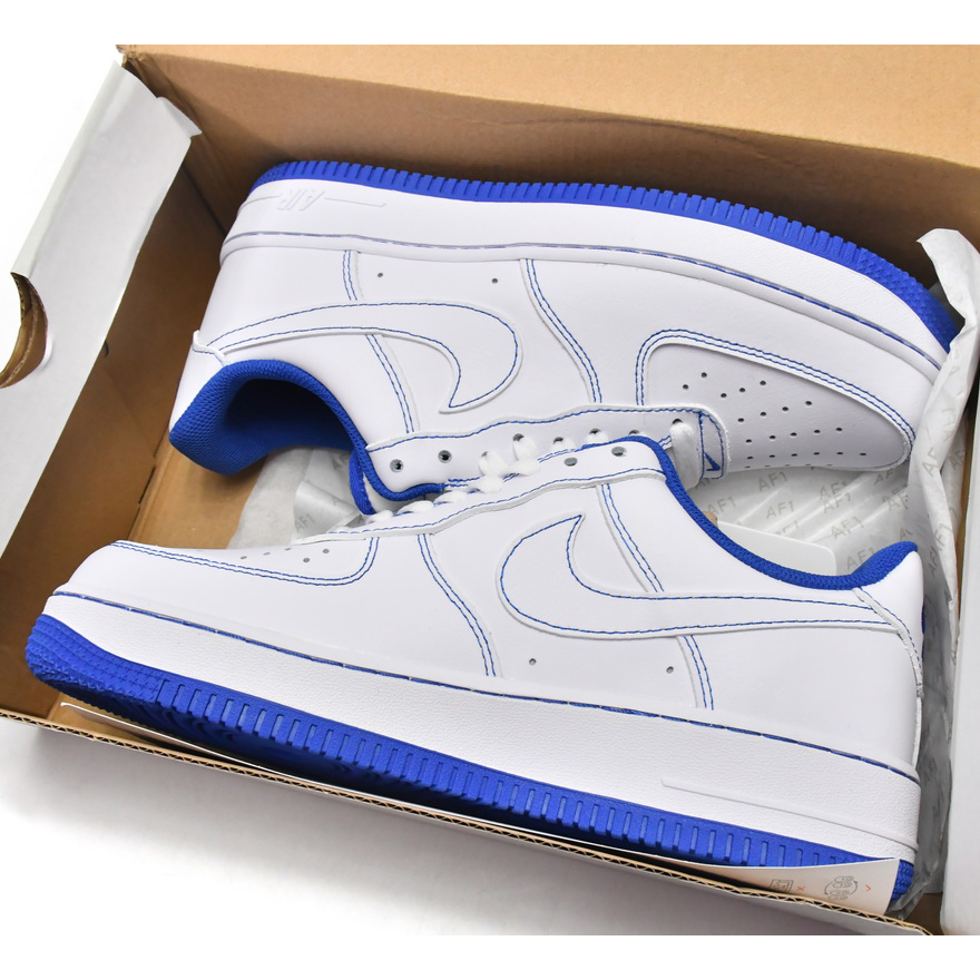 Nike Air Force 1 Low Contrast Stitch Blue Sneaker   CV1724-101 - PerfectKickZ