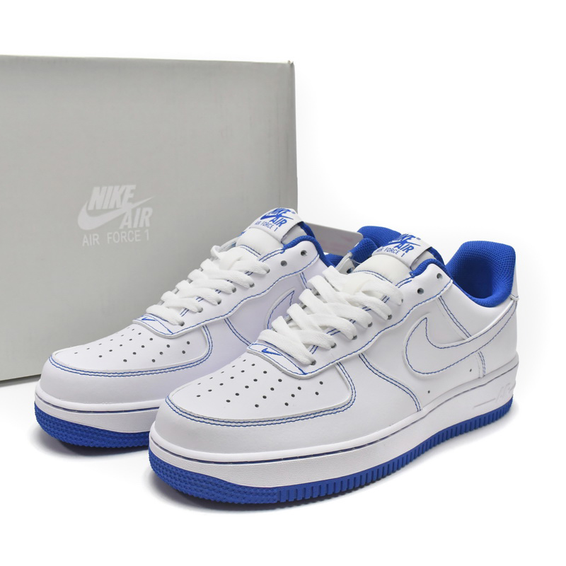 Nike Air Force 1 Low Contrast Stitch Blue Sneaker   CV1724-101 - PerfectKickZ