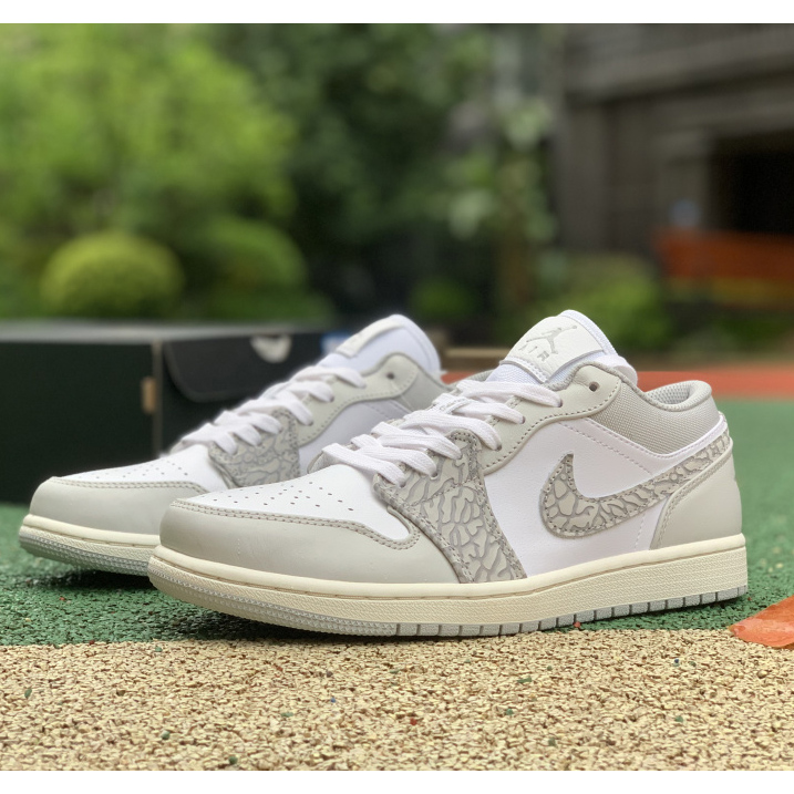 Air Jordan AJ1 low PRM Elephant Print Sneaker     DH4269-100 - PerfectKickZ