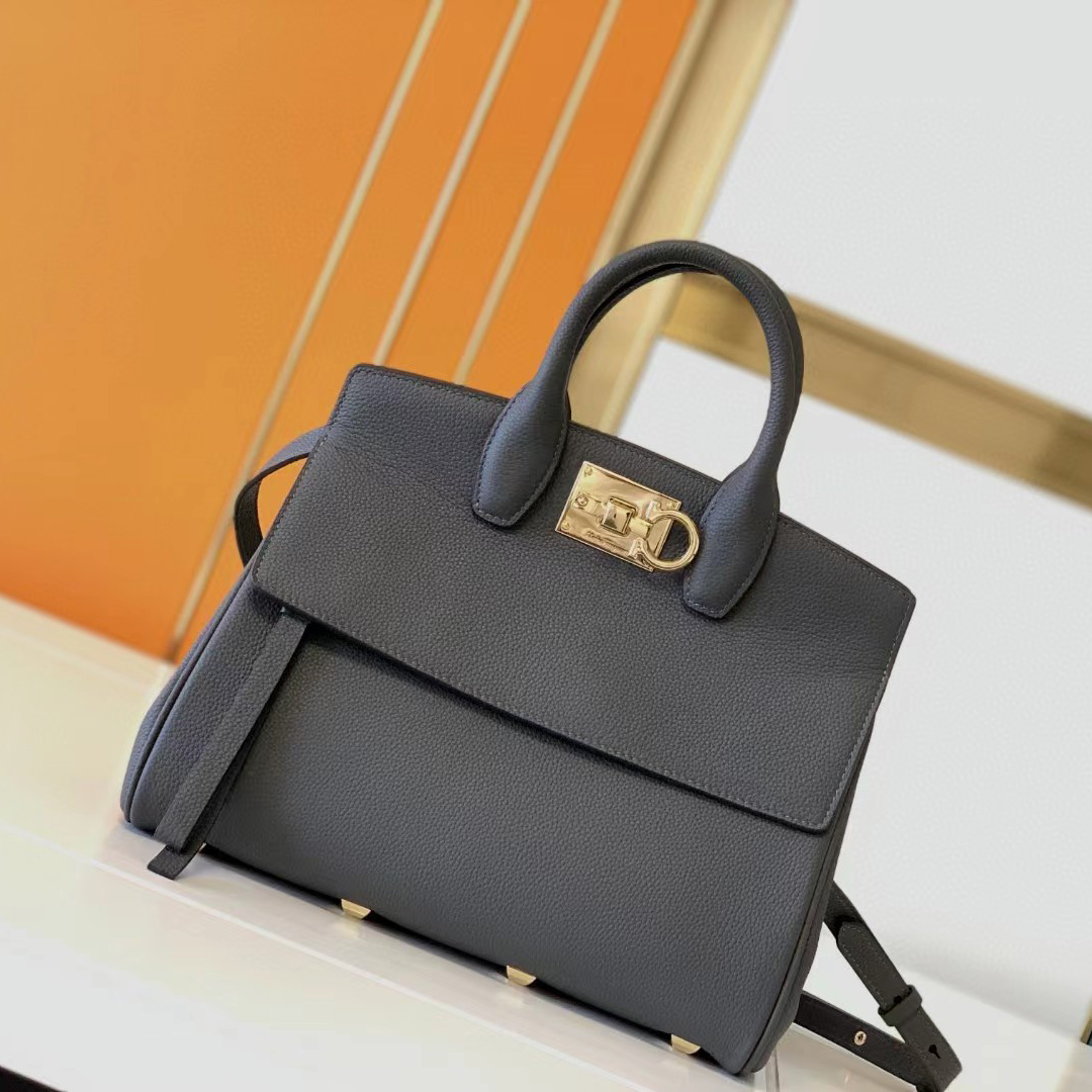 Ferragamo Studio Soft Bag(29-25-14.5cm)   21H159 - PerfectKickZ