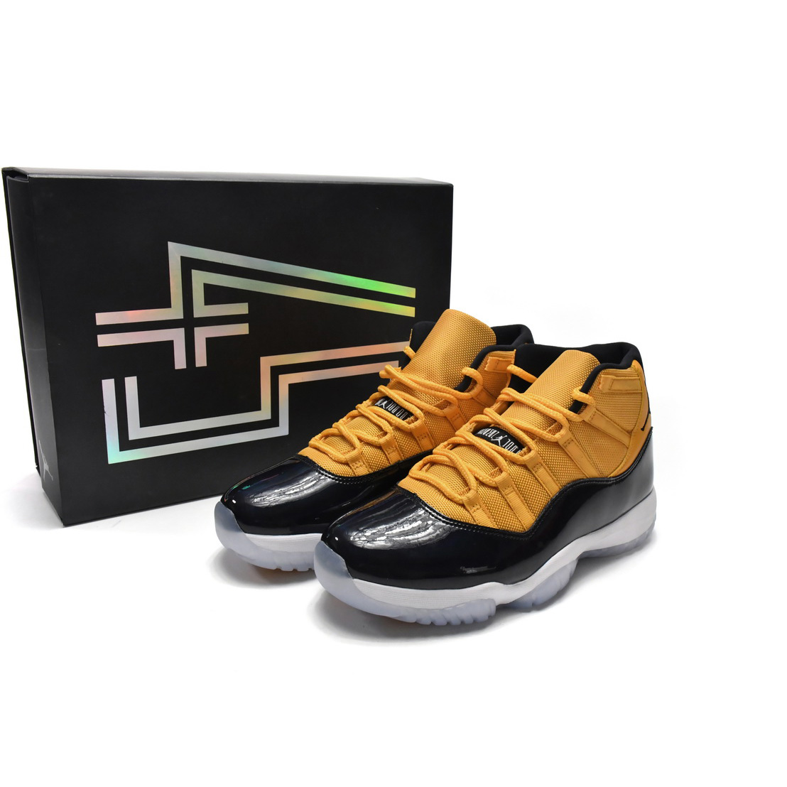  Air Jordan 11 Retro Black Yellow Sneaker    CT8012-118 - PerfectKickZ