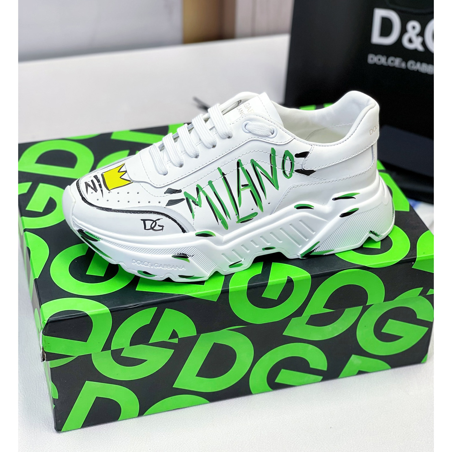 Dolce & Gabbana Calfskin Nappa Daymaster Sneakers - PerfectKickZ