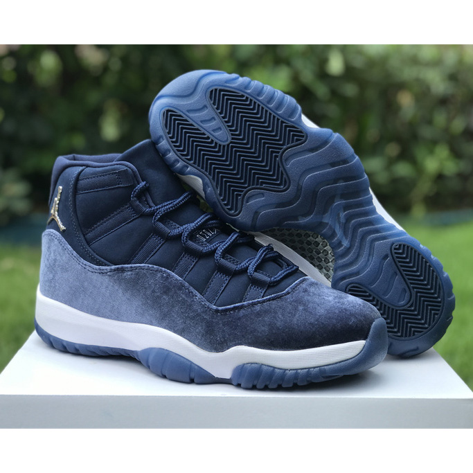 Air Jordan 11 Velvet WMNS “Midnight Navy” Sneaker      AR0715-441  - PerfectKickZ